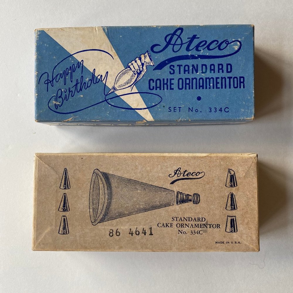 Vintage Ateco Cake Icing / Decorating Sets No. 334C